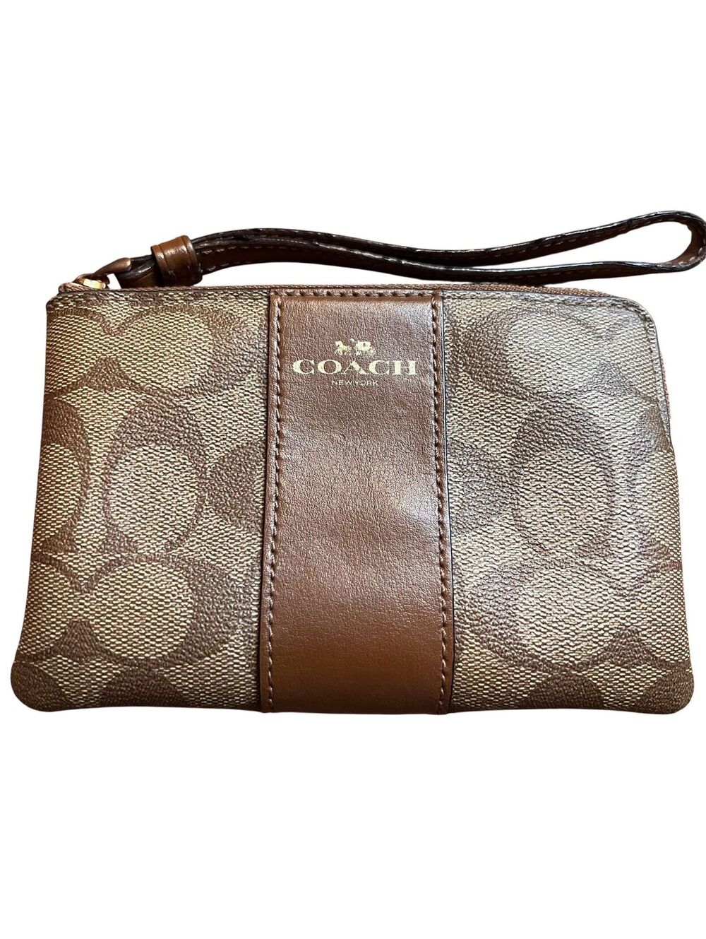 WR16. Coach Wristlet - Brown (2019), pre-loved